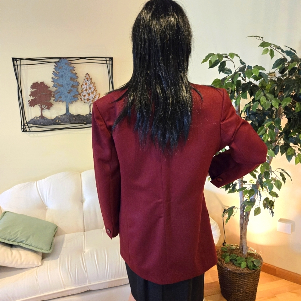 Harve Bernard Double-Breasted Rust Color Woman's … - image 6